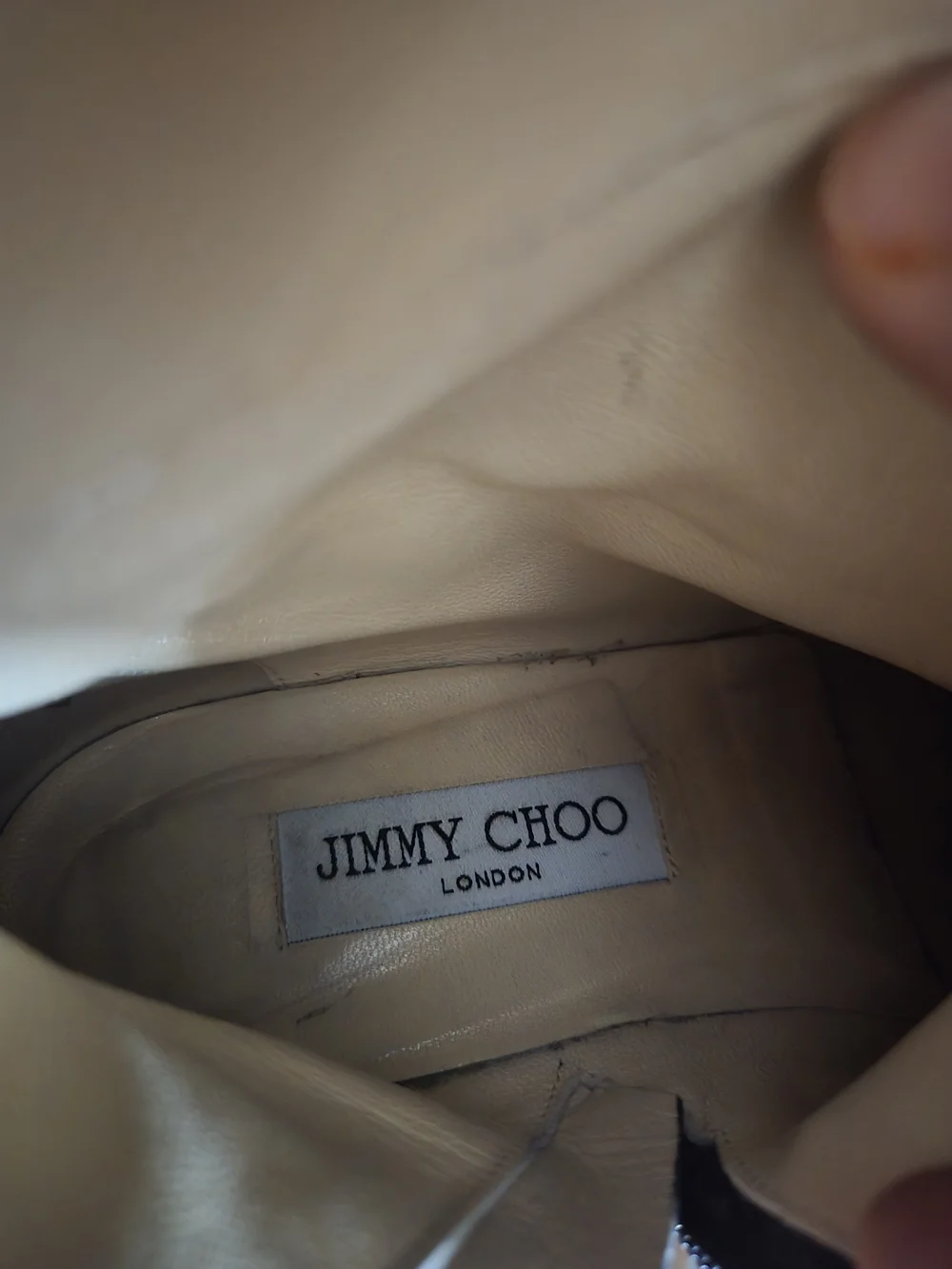 JIMMY CHOO Black Leather Tall Riding Boots - Classic Women's Style